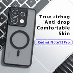 Xiaomi Redmi Note 13 Pro 5G / Poco X6 5G Matt Skal Skin-Touch TPU+PC mobilskal Magnetiskt Skal