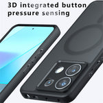 Xiaomi Redmi Note 13 Pro 5G / Poco X6 5G Matt Skal Skin-Touch TPU+PC mobilskal Magnetiskt Skal