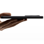 Huawei Pura 70 Ultra magnetisk cover med kulfiberstruktur, PC+TPU-mobilcover med støtte