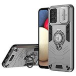 Til Samsung Galaxy A13 4G cover PC+TPU telefoncover med støtteben og skydelinsedæksel