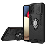 For Samsung Galaxy A23 4G / A23 5G (Global Version) Case PC+TPU Kickstand Lens Lid Phone Cover