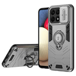 For Honor X8b 4G Case Ring Holder PC+TPU Phone Cover with Slide Lens Window