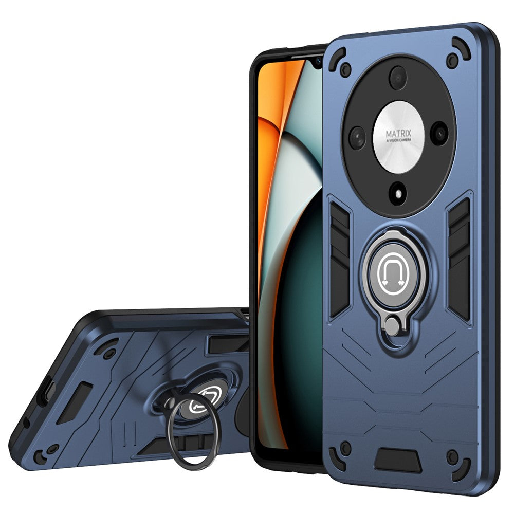 For Honor X9b 5G Case Ring Holder Kickstand PC+TPU Phone Cover
