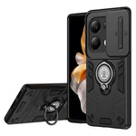 Xiaomi Redmi Note 13 Pro 4G / Poco M6 Pro 4G-skal med glidande linsskydd och stöd