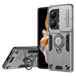 For Xiaomi Redmi Note 13 Pro 4G / Poco M6 Pro 4G Case Slide Lens Guard Phone Cover with Kickstand