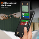 ZM11 For Samsung Galaxy A55 5G Case Leather +TPU Phone Cover Card Holder Kickstand