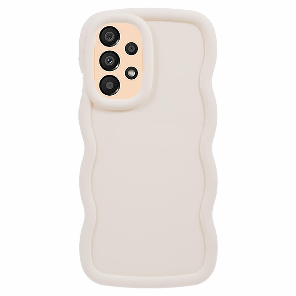 XL Series til Samsung Galaxy A33 5G Cover Ensfarvet Bølget Kant Anti-Fald TPU Telefoncover