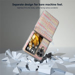 For Oppo Find N3 Flip 5G Case Colorful Plaid Texture PU Leather+PC Back Phone Cover