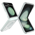 Samsung Galaxy Z Flip7 FE 5G / Z Flip6 5G Magnetiskt skal TPU+Akryl Transparent Skydd