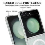 Samsung Galaxy Z Flip7 FE 5G / Z Flip6 5G Magnetiskt skal TPU+Akryl Transparent Skydd