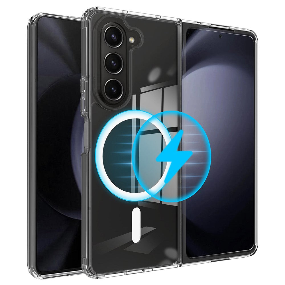 For Samsung Galaxy Z Fold6 5G Case Magnetic Case TPU+Acrylic Shockproof Phone Cover