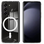 For Samsung Galaxy Z Fold6 5G Case Magnetic Case TPU+Acrylic Shockproof Phone Cover