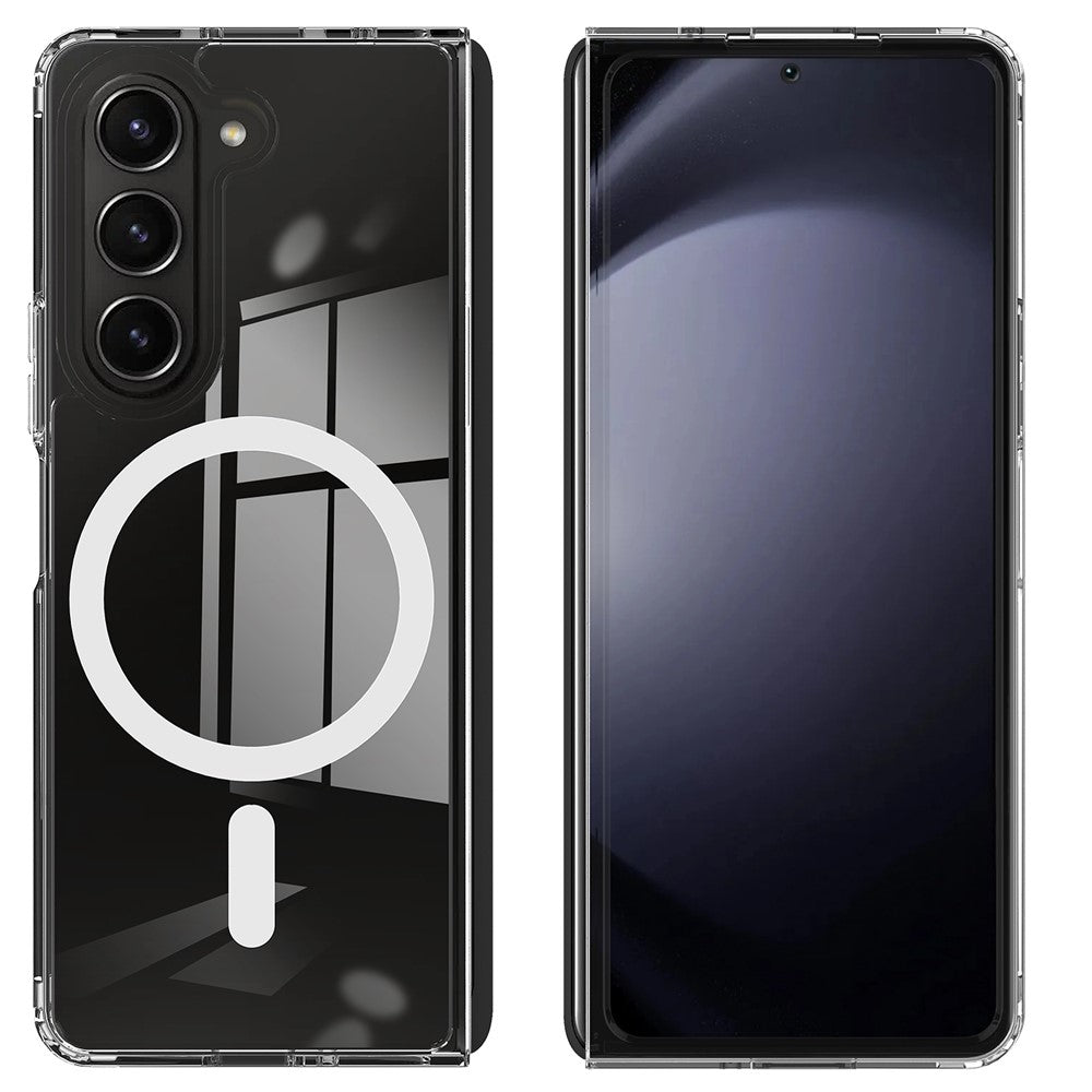 For Samsung Galaxy Z Fold6 5G Case Magnetic Case TPU+Acrylic Shockproof Phone Cover