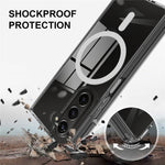 For Samsung Galaxy Z Fold6 5G Case Magnetic Case TPU+Acrylic Shockproof Phone Cover