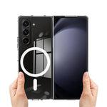 For Samsung Galaxy Z Fold6 5G Case Magnetic Case TPU+Acrylic Shockproof Phone Cover