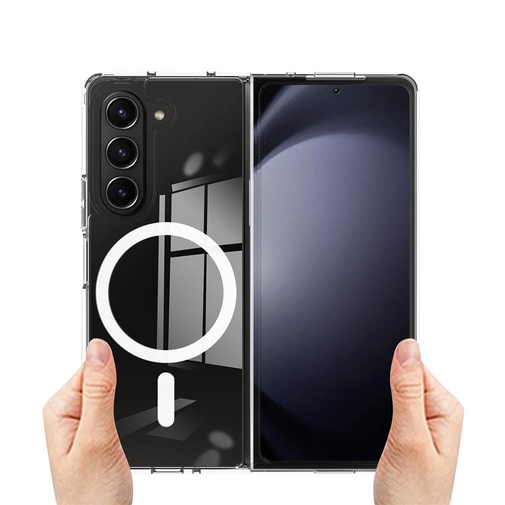 For Samsung Galaxy Z Fold6 5G Case Magnetic Case TPU+Acrylic Shockproof Phone Cover