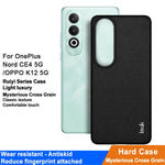IMAK Ruiyi-serien för OnePlus Nord CE4 5G / Oppo K12-skal med läderbeläggning och PC-baksida