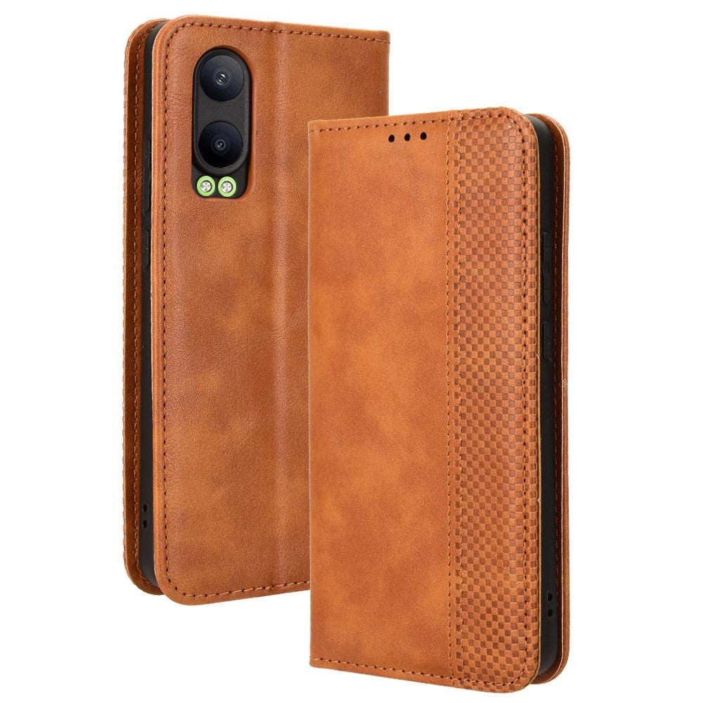 OnePlus Nord CE4 Lite 5G / Oppo K12x 5G (Kina) Stativfodral Magnetisk Stängning Lädermobilfodral