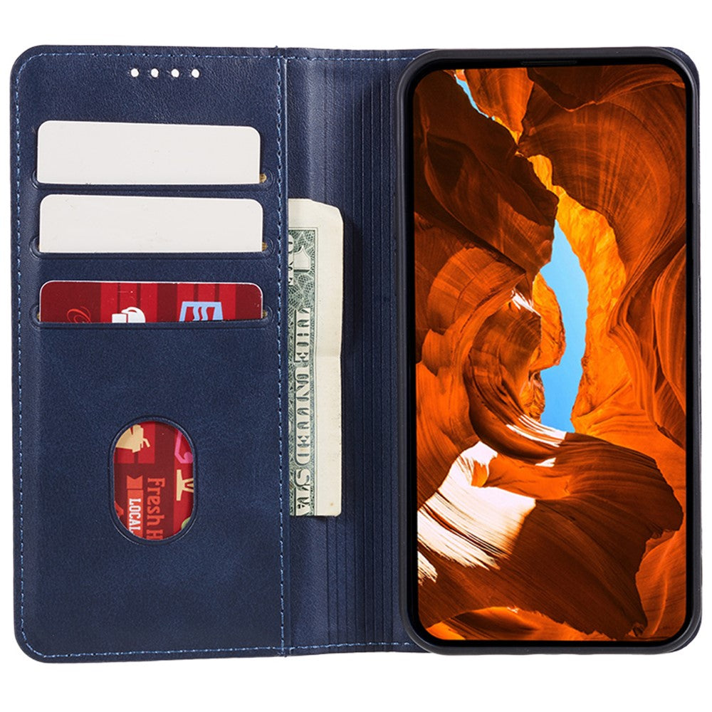For Xiaomi Redmi Note 13 4G Case Calf Texture Phone Leather Cover Wallet