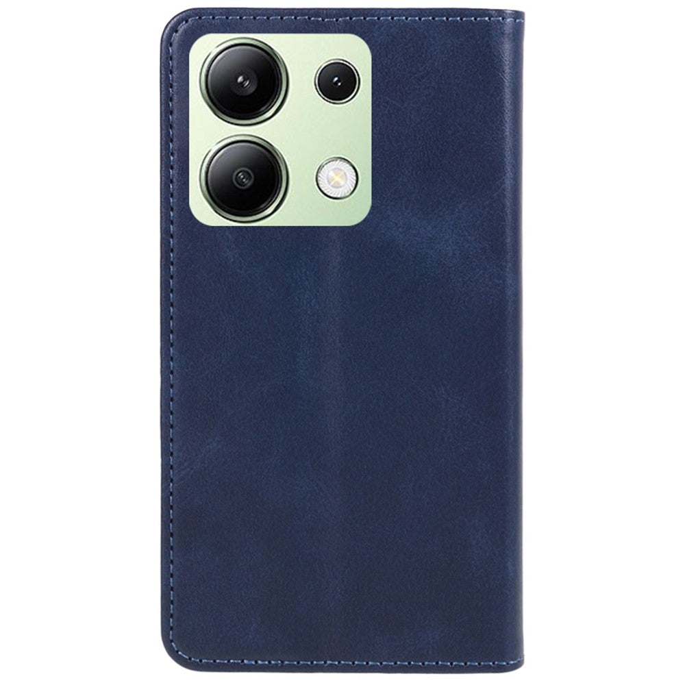 For Xiaomi Redmi Note 13 4G Case Calf Texture Phone Leather Cover Wallet