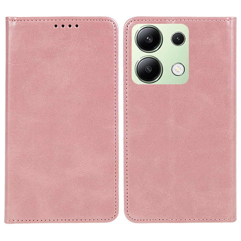 For Xiaomi Redmi Note 13 4G Case Calf Texture Phone Leather Cover Wallet