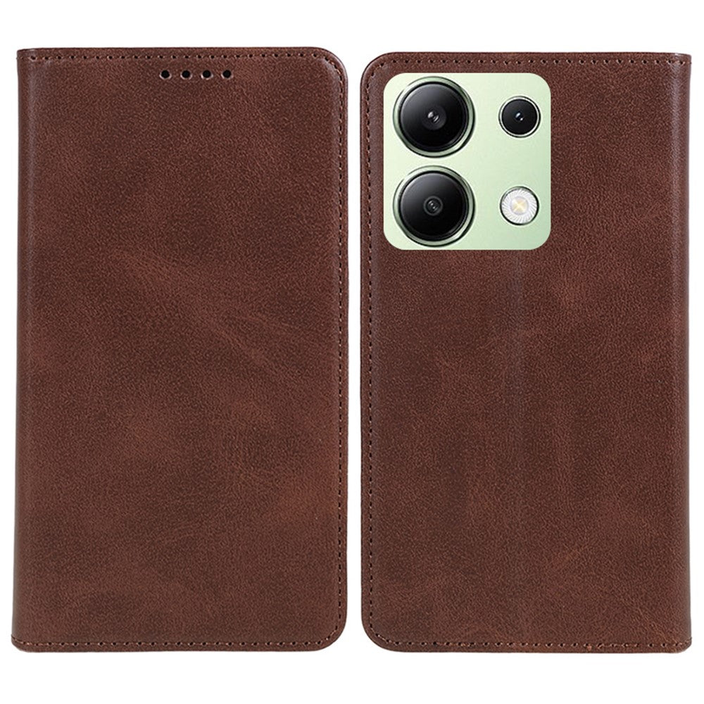 For Xiaomi Redmi Note 13 4G Case Calf Texture Phone Leather Cover Wallet