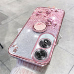 KADEM For Oppo A60 4G Case Kickstand Grip TPU Shiny Phone Cover Glitter Sparkly