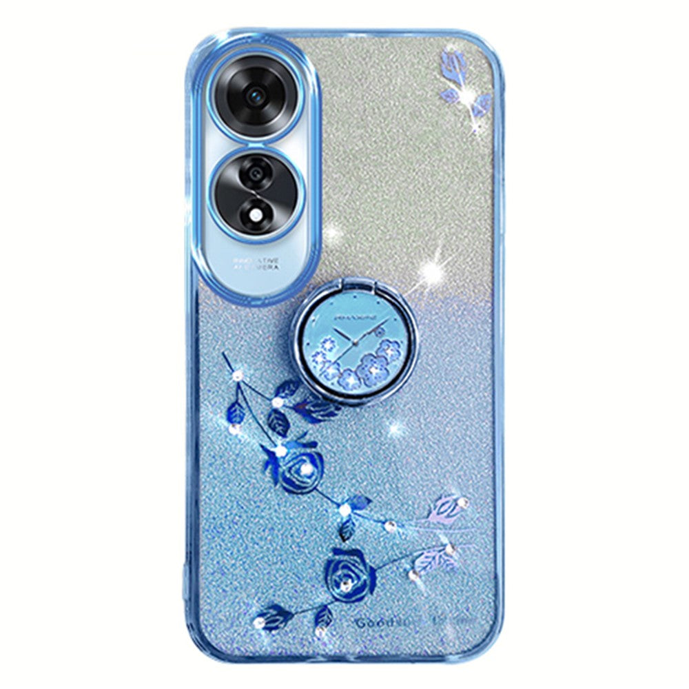 KADEM For Oppo A60 4G Case Kickstand Grip TPU Shiny Phone Cover Glitter Sparkly