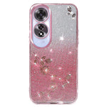 KADEM For Oppo A60 4G TPU Case Rhinestone Decor Phone Cover Flower Pattern