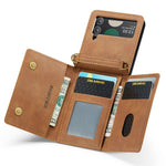 DG.MING M5 Series for Samsung Galaxy Z Flip4 5G Case RFID Blocking PU Leather+PC Folding Phone Cover