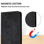 For Xiaomi Redmi Note 13 4G Case Elephant Pattern Leather Phone Cover Magnetic Absorption