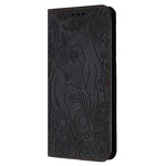 For Xiaomi Redmi Note 13 4G Case Elephant Pattern Leather Phone Cover Magnetic Absorption