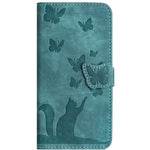 For Xiaomi Redmi Note 13 Pro 4G / Poco M6 Pro 4G Wallet Phone Case Butterfly Cat Imprint Leather Cover