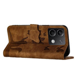 For Xiaomi Redmi Note 13 5G Wallet Case Butterfly Cat Imprint Leather Phone Cover