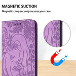 For Xiaomi Redmi Note 13 5G Leather Case Elephant Pattern Wallet Phone Cover