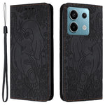 For Xiaomi Redmi Note 13 5G Leather Case Elephant Pattern Wallet Phone Cover