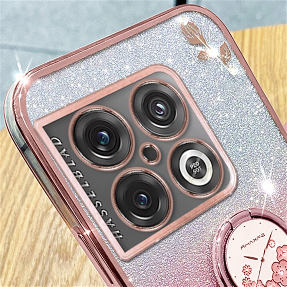 KADEM För OnePlus 10 Pro 5G Skal Gradient Bling TPU mobilskal med Ringhållare