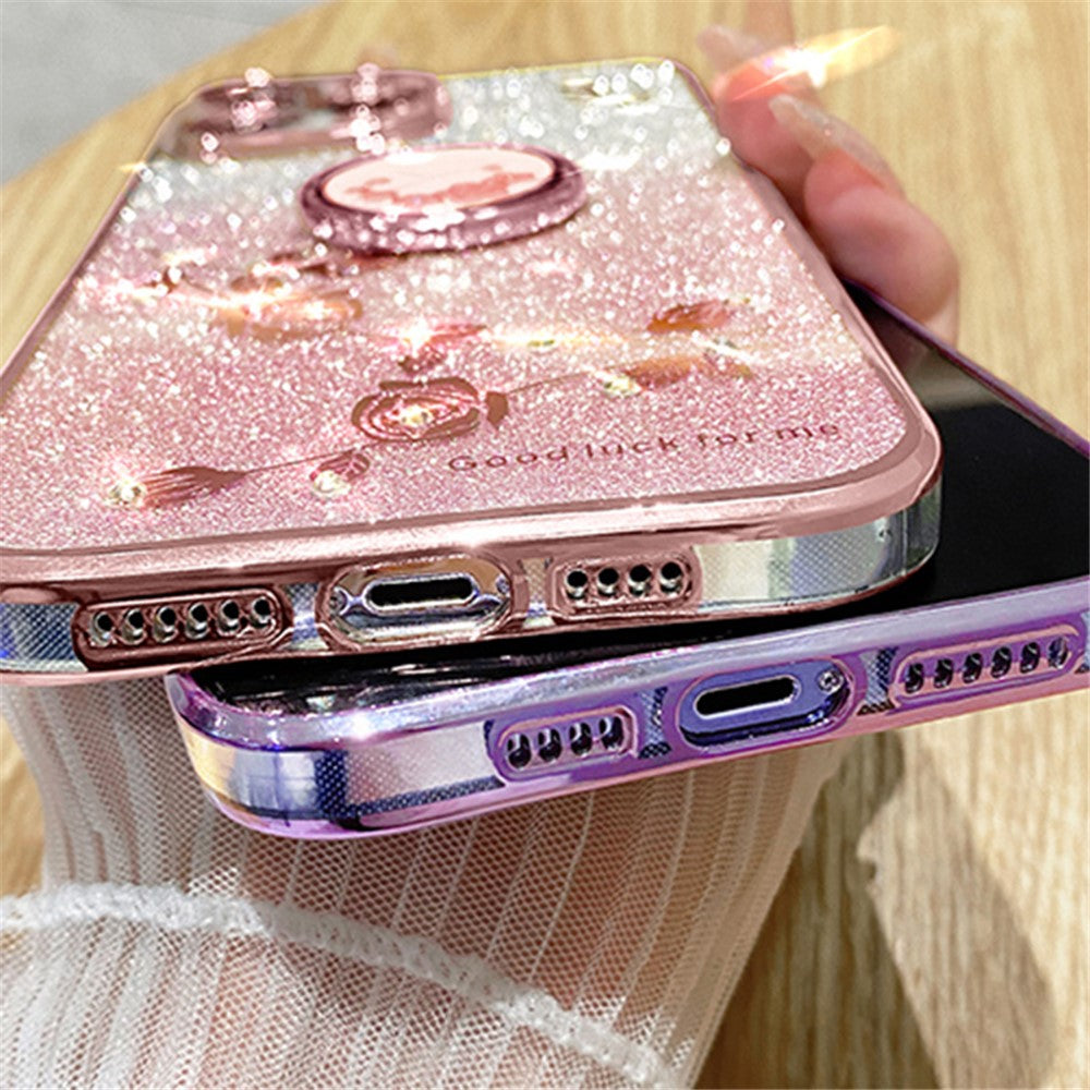 KADEM För OnePlus 10 Pro 5G Skal Gradient Bling TPU mobilskal med Ringhållare