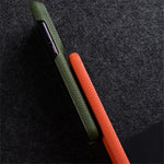 MELKCO For Huawei Pura 70 Case Genuine Cow Leather + PC Phone Cover Not Full Coverage Frame