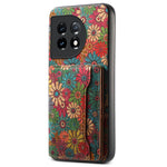 For OnePlus 11 5G Shockproof Case Kickstand Card Slot PU+TPU+PC Phone Shell