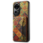 For Huawei nova 12 Pro 5G / nova 12 Ultra 5G Case Leather Back Cover Flower Design Card Slots Kickstand