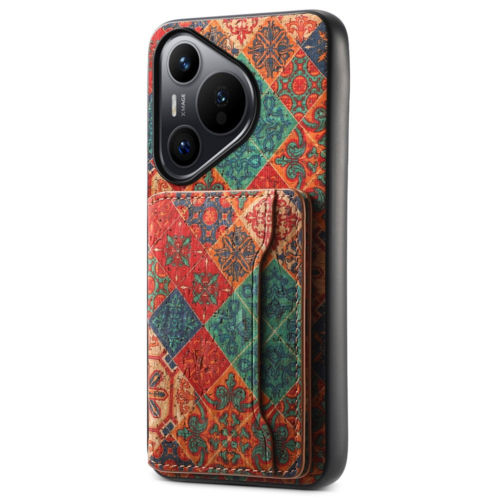 For Huawei Pura 70 Case Blooming Flower Pattern PU Leather Phone Cover