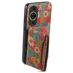 For Huawei nova 11 / nova 12s 4G / nova 12 Lite 4G Case Kickstand Leather Back Cover with Floral Design