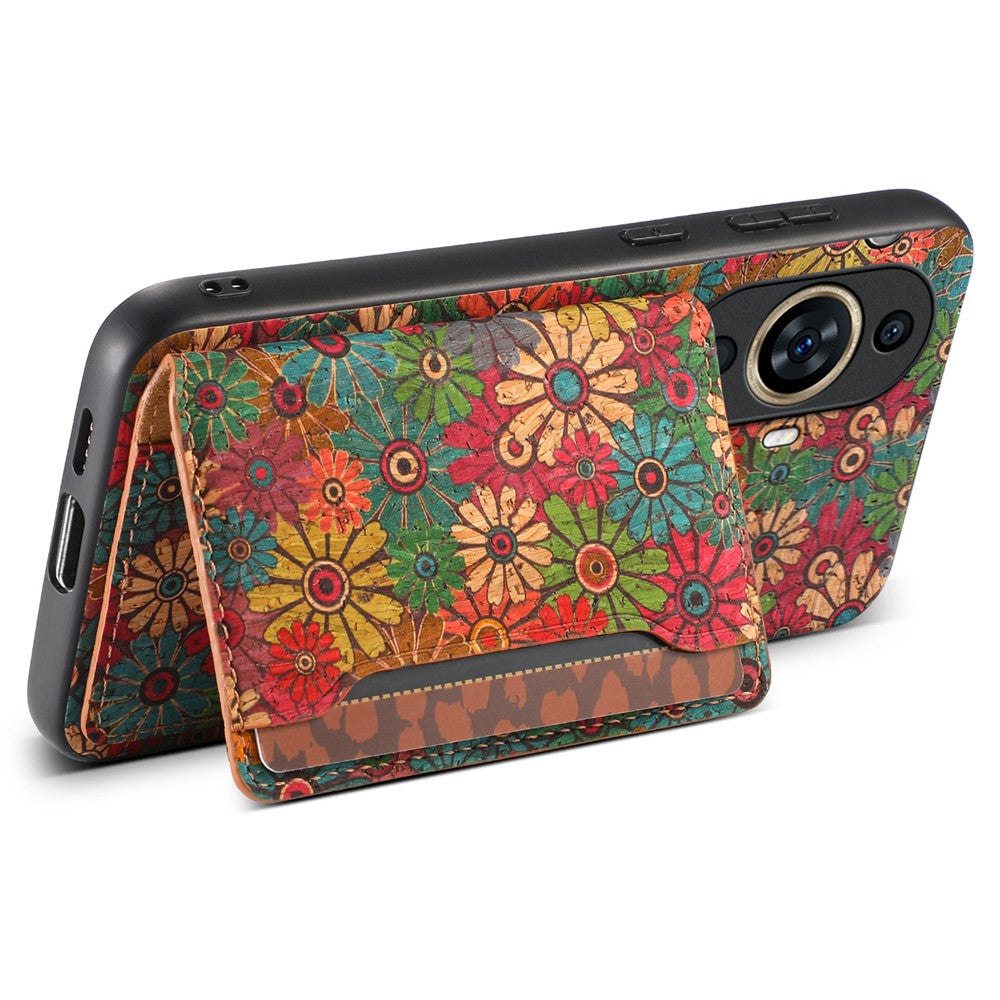 For Huawei nova 11 / nova 12s 4G / nova 12 Lite 4G Case Kickstand Leather Back Cover with Floral Design