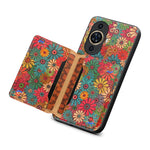 For Huawei nova 11 / nova 12s 4G / nova 12 Lite 4G Case Kickstand Leather Back Cover with Floral Design