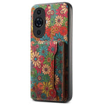 Huawei Nova 11 Pro / 11 Ultra Skal Blommönster Korthållare Stöd Anti-fall mobilskal