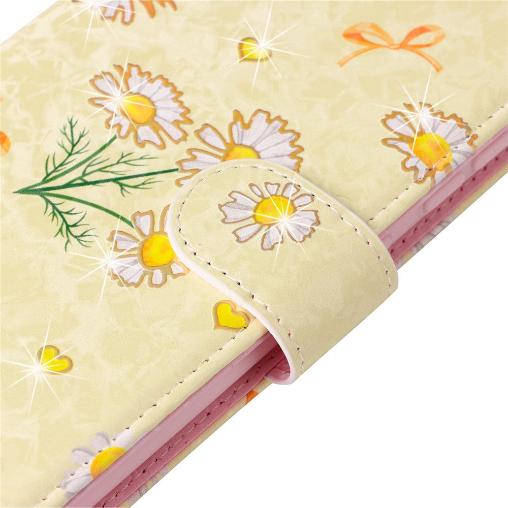 Til Samsung Galaxy A52 4G / 5G / A52s 5G etui Blomster PU læder telefoncover med RFID-blokering