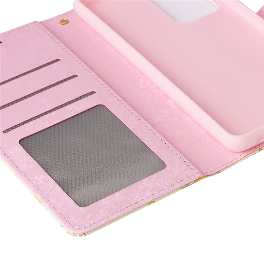 Til Samsung Galaxy A52 4G / 5G / A52s 5G etui Blomster PU læder telefoncover med RFID-blokering