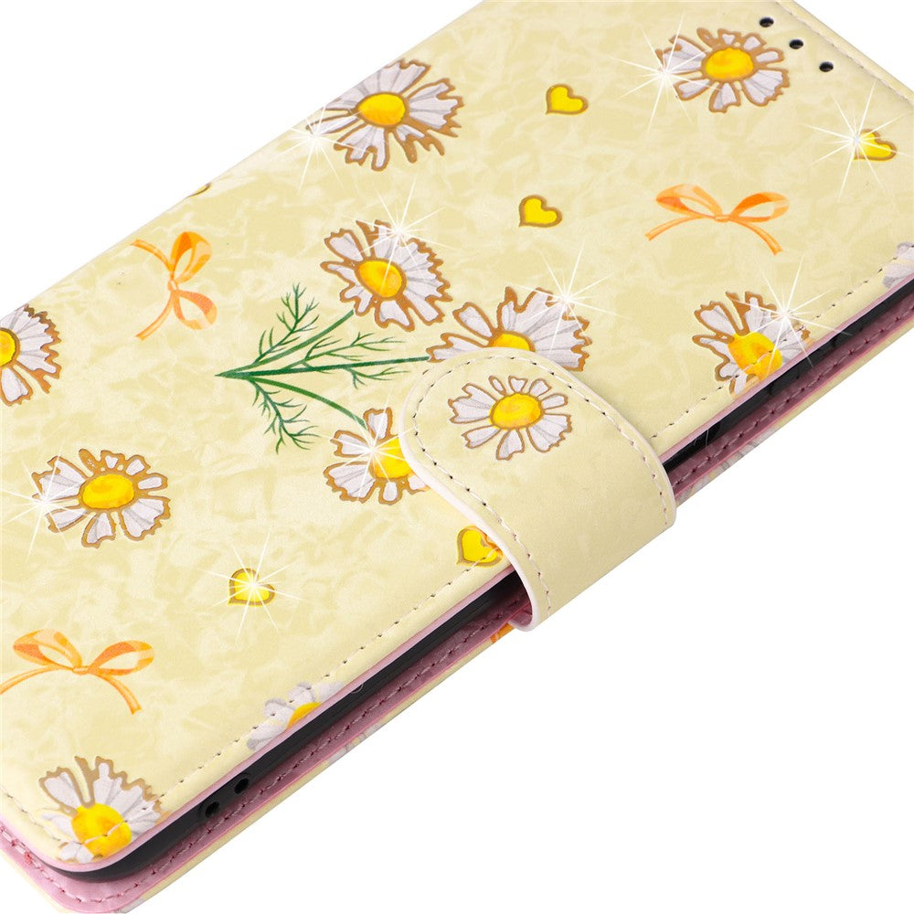 For Samsung Galaxy A32 4G (EU Version) Case Floral Design RFID Blocking Leather Phone Cover