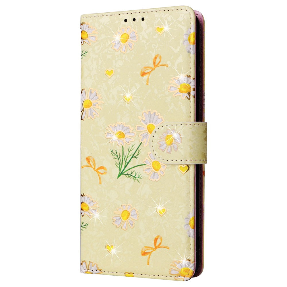 For Samsung Galaxy A32 4G (EU Version) Case Floral Design RFID Blocking Leather Phone Cover